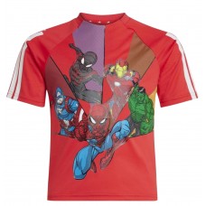 ADIDAS LK MRVL JF3654 ΠΑΙΔΙΚΗ ΜΠΛΟΥΖΑ T.Shirt MARVEL Spider-Man ΚΟΚΚΙΝΗ